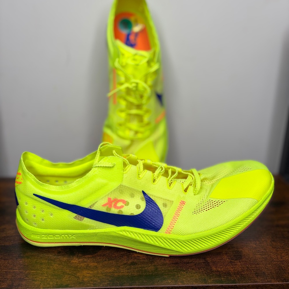 Nike ZoomX Dragonfly XC Fast Pack Volt Men's Size 14 - NWOT Complete Set W/ Bag